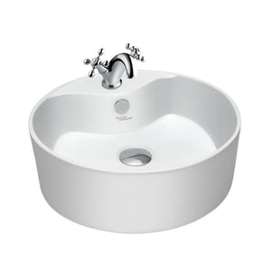 Hindware Table Top Circle Shaped White Basin Area Solitaire 91064