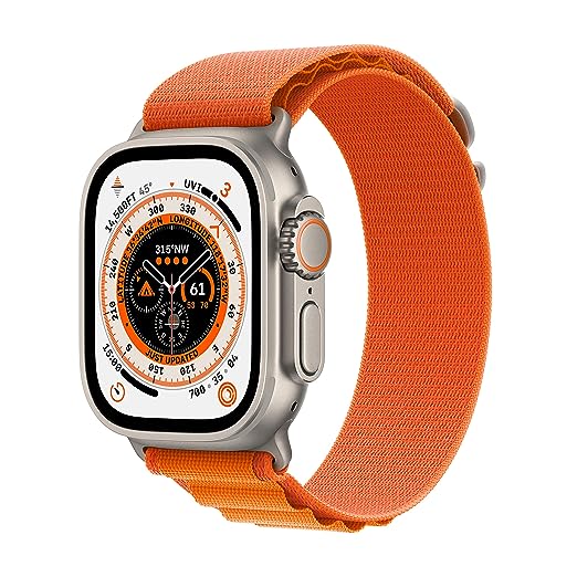 Open Box, Unused Apple Watch Ultra GPS + Cellular 49 mm] Smart Watch w/Rugged Titanium Case