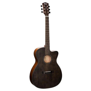 Cort Core-OC Spruce 6-Strings Electro Acoustic Guitar With Case Open Pore Trans Black