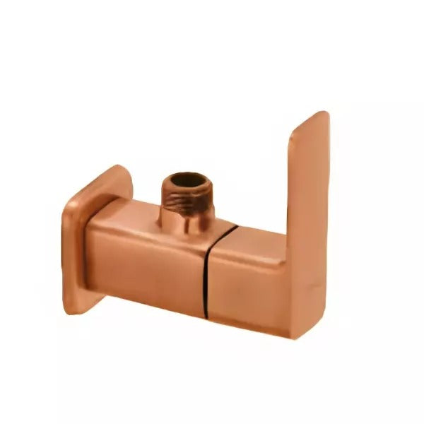 Cera Ruby Single Lever Wall Mount Angle Cock with Wall Flange Antique Copper F1005201AC