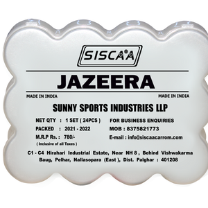 Siscaa Jazeera Carrom Coin Set 24 Pieces Pack of 10
