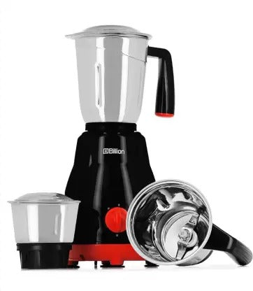 Open Box,Unused Billion Big Jar MG101 550 W Mixer Grinder 3 Jars Black