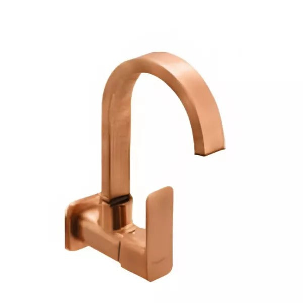 Cera Ruby Quarter Turn Single Lever Wall Mount Sink Cock Antique Copper F1005251AC