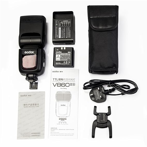 Used Godox Ving V 860 Ii Ttl Li-ion Flash Kit for Sony Cameras Black
