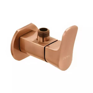 Cera Perla Single Lever Wall Mount Angle Cock with Wall Flange Antique Copper F1012201AC