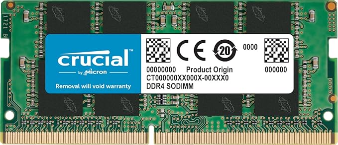 Open Box Unused Crucial RAM 16GB DDR4 3200 MHz CL22 Laptop Memory CT16G4SFRA32A