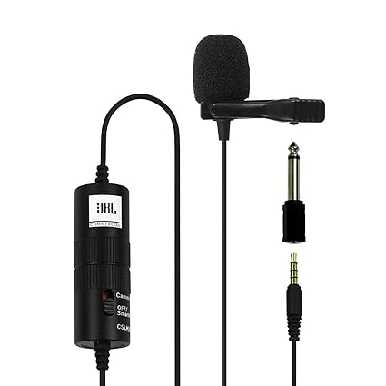 Open Box Unused JBL Commercial CSLM20B Auxiliary Omnidirectional Lavalier Microphone