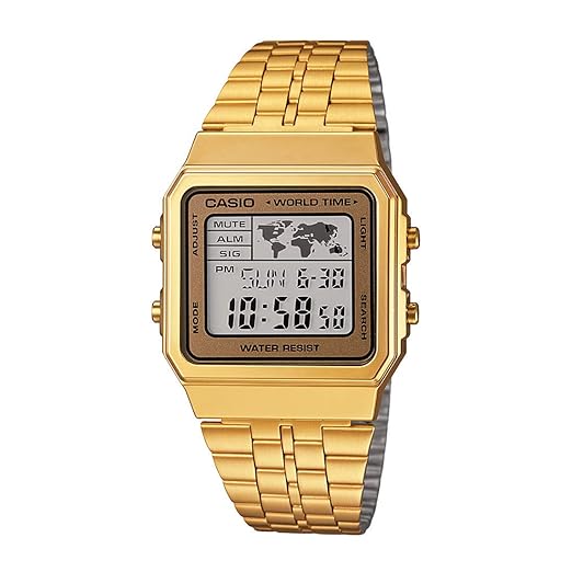 Casio Vintage Series Digital Gold Dial Unisex's Watch D134 A500WGA-9DF