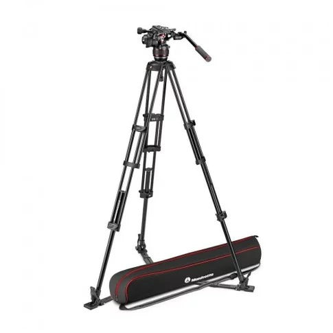 Manfrotto MVK608TWINGA Nitrotech 608 Video Head, Alu Twin Leg Tripod Gs