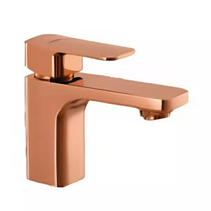 Cera Ruby Single Lever Table Mount Basin Mixer Rose Gold with Connection Pipe F1005451RG