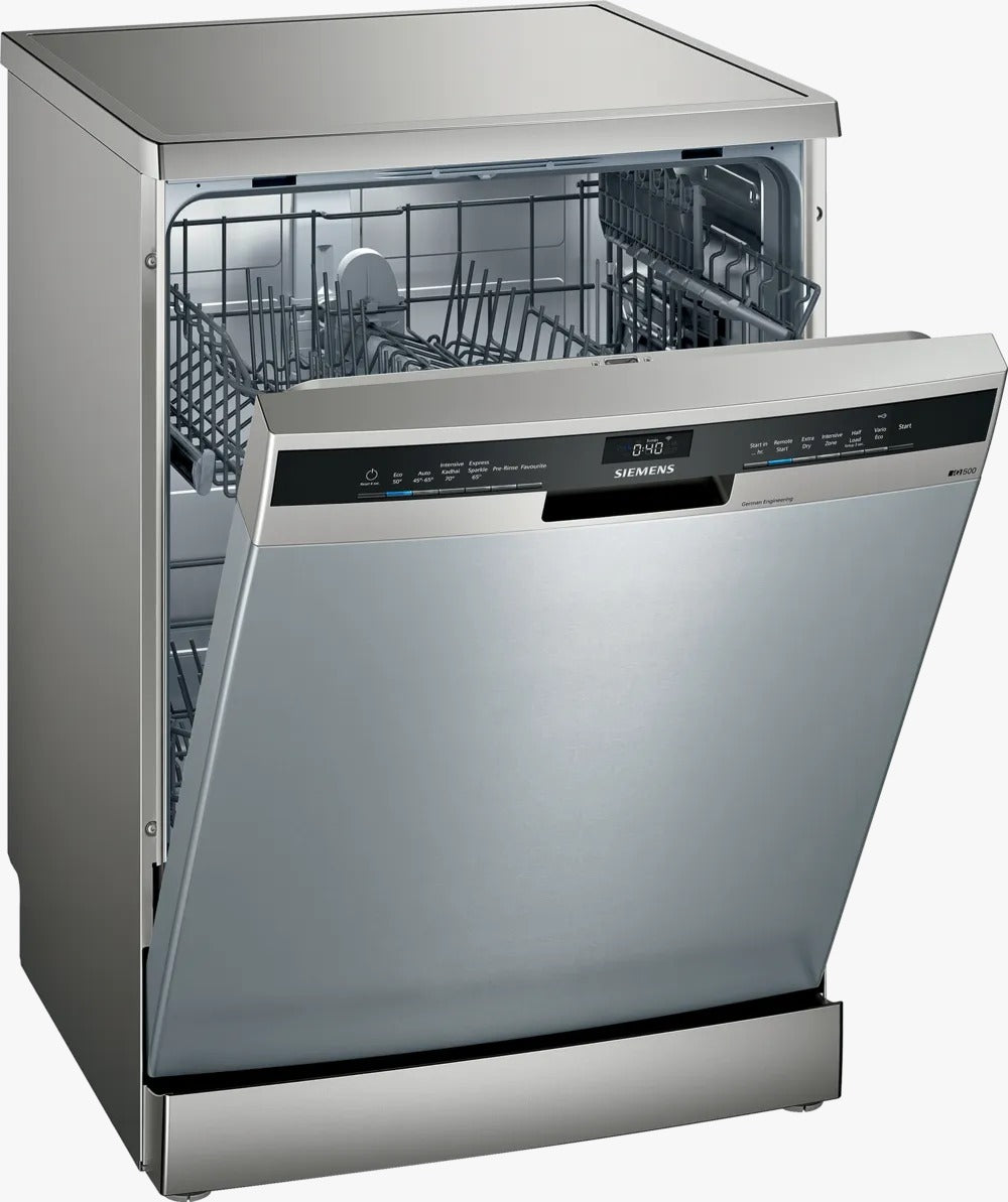 Siemens Free-standing Dishwasher Brushed Steel Anti-fingerprint Silver Inox SN25II00TI