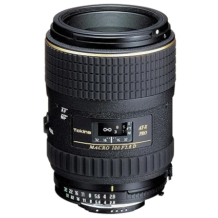 Used Tokina at-X M 100mm F/2.8 Prime Lens for Nikon DSLR Camera