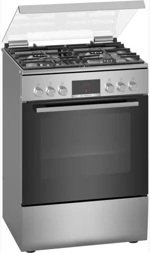 Bosch Series 6 Freestanding Dual Fuel Cooker Stainless Steel HXR390I50K