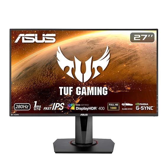 Open Box Unused Asus TUf Gaming VG279QM HDR Led Gaming Monitor 27 Inch 68.58Cm Fullhd 1920 x 1080 Pixels