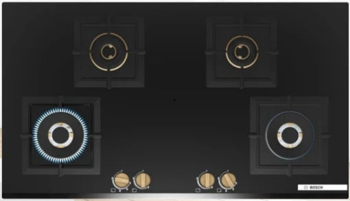 Bosch 90Cm True Brass 3D Brass Burners Hobs PNF9B6G20I