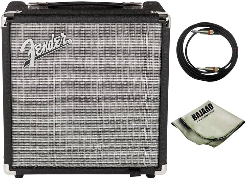 Fender Rumble 15 Watts Bass Combo Amplifier with Cable & Polishing Cloth