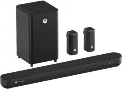 Open Box, Unsued Motorola AmphisoundX Dolby Atmos with Wireless Satellites 600 W Bluetooth Soundbar