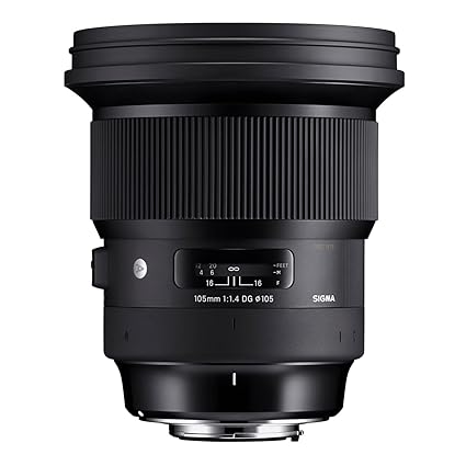 Used Sigma 105mm f/1.4 DG HSM Art Lens for Sony E-Mount Cameras Black