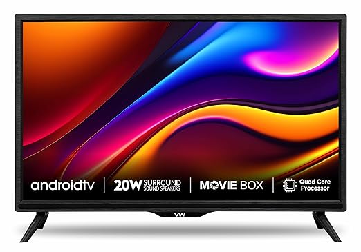 Open Box Unused VW 60 cm (24 inches) HD Ready Android Smart LED TV VW24S Black