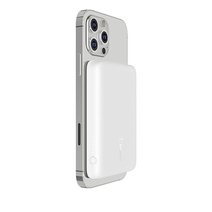 Open Box, Unused Belkin 2500 mAh Magnetic MagSafe Compatible Wireless Power Bank, Sleek Design for iPhone