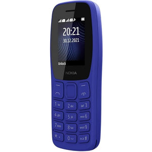 Open Box, Unused Nokia 105 Dual SIM, Keypad Mobile Phone with Wireless FM Radio Blue