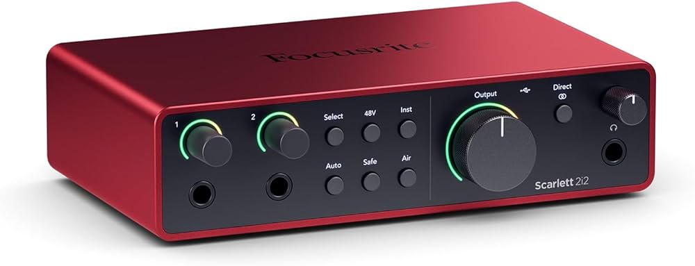 Focusrite Scarlett 2i2 4th Gen USB 2.0 Audio Interface