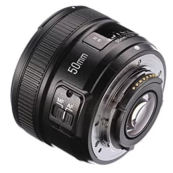 Used Yongnuo YN 50mm F1.8 Standard Prime Lens Large Aperture Auto Manual Focus AF MF for Nikon DSLR Cameras