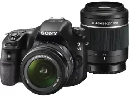 Used Sony Alpha SLT-A58Y DSLR Camera Body with DT 18 - 55 mm F3.5 - 5.6 SAM II