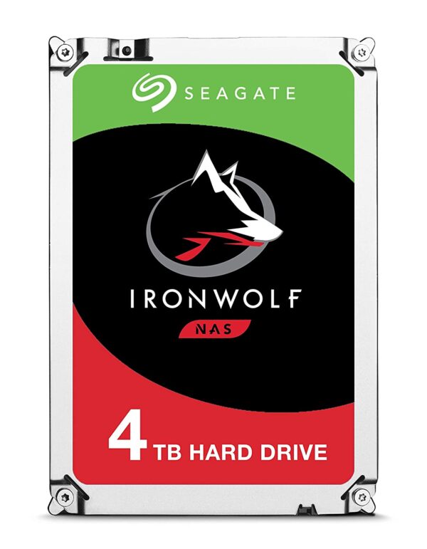 Open Box Unused Seagate IronWolf 4 TB NAS Internal Hard Drive HDD – 8.89 cm (3.5 Inch) SATA 6 Gb/s 5900 RPM 64 MB Cache for RAID Network Attached Storage ST4000VN008