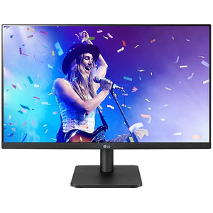 Open Box Unused LG Electronics 24Mp400 24 Inches (60 Cm) LCD 1920 X 1080 Pixels IPS Monitor Full Hd, with Vga, Hdmi, Audio Out Ports, AMD Freesync, 75 Hz Black