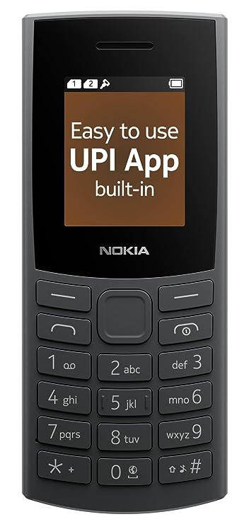 Open Box, Unused Nokia 106 4G Keypad Phone with 4G, Built-in UPI Payments App Long-Lasting Battery, Wireless FM Radio & MP3 Player