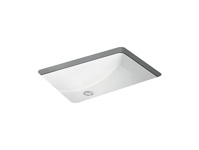 Kohler Ladena 581mm X 402mm Undercounter Basin In White K-2215IN-2-0