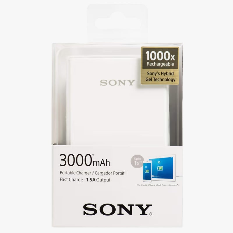 Sony 3000 mAh Power Bank CP-E3 White Pack of 4
