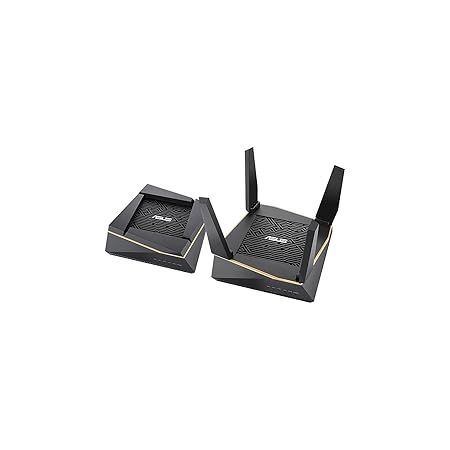 Open Box Unused ASUS RT-AX92U (2 Pack) AX6100 1 Gbps Tri-Band WiFi Router 6 (Black) 802.11ax Supporting AiProtection Pro Network Security, AiMesh mesh, Built-in wtfast for Gaming, VPN Setting, Adaptive QoS & DFS Band