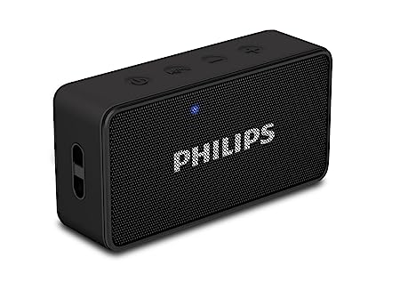 Open Box Unused Philips BT60BK Bluetooth Wireless Portable Speaker Black with FM