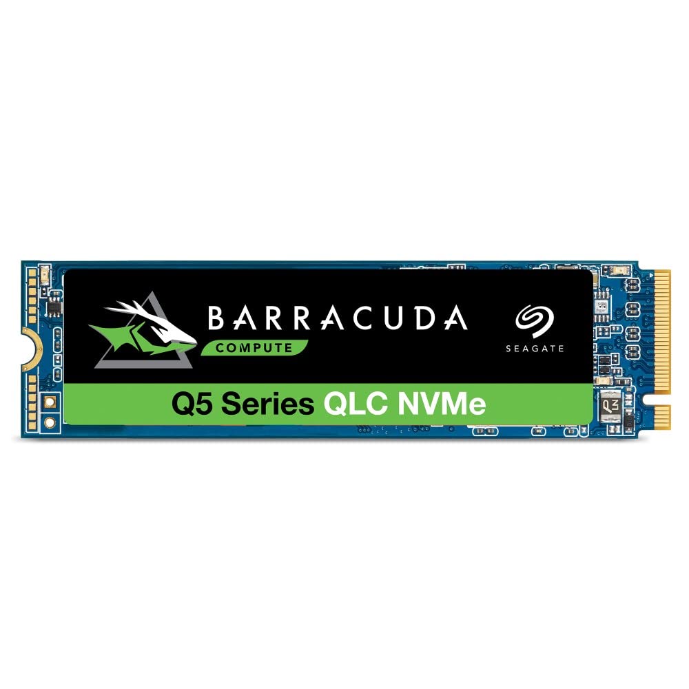 Open Box Unused Seagate Barracuda Q5 SSD 500GB up to 2400 MB/s Internal M.2 NVMe PCIe Gen3 ×4, 3D QLC for Desktop or Laptop 1 Year Rescue Services ZP500CV3A001