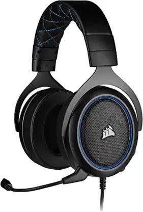 Open Box Unused Corsair HS50 PRO Stereo Wired Gaming Headset Blue On the Ear