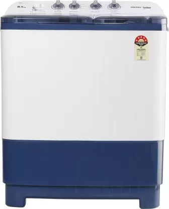 Open Box Unused Voltas Beko by A Tata Product 8.5 kg Semi Automatic Top Load Washing Machine White Blue WTT85DBLT