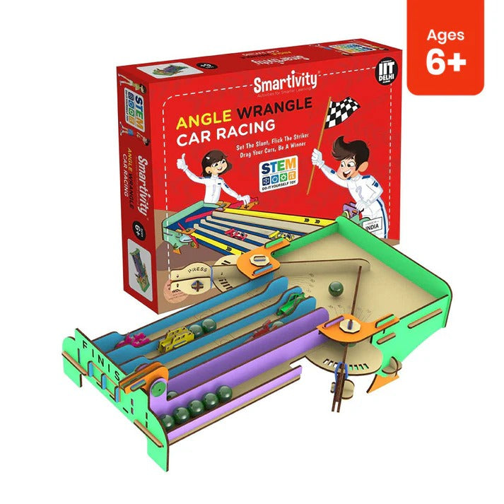 Smartivity Angle Wrangle Car Racing 6-10 years DIY STEM Construction Toy