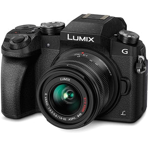 Used Panasonic Lumix G7 16.00 MP 4K Mirrorless Interchangeable Lens Camera Kit with 14-42 mm Lens Black