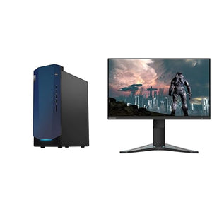 Open Box Unused Lenovo IdeaCentre Gaming 5 Desktop AMD Ryzen 5 5600G/8GB/512GB SSD/Windows 11/NVIDIA GeForce GTX 1660 Super 6GB GDDR6 90RW005DIN 24" FHD IPS, 165 Hz, 0.5ms, AMD Freesync Gaming Monitor G24