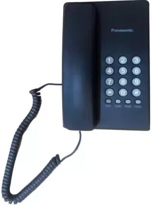 खुला बॉक्स, अप्रयुक्त पैनासोनिक Kx-Ts400sxb कॉर्डेड लैंडलाइन फ़ोन काला