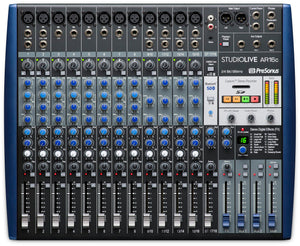 PreSonus StudioLive AR16c USB-C 18-Channel Hybrid Performance and Recording Mixer Audio Interface