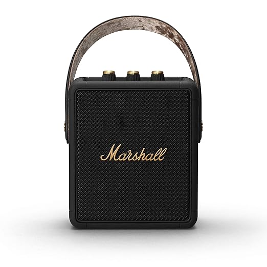 Open Box Unused Marshall Stockwell II Portable Bluetooth Speaker with 20+ Hours of Portable Playtime