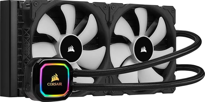 Open Box Unused Corsair iCUE H115i RGB Pro XT, 280mm Radiator, Dual 140mm PWM Fans, Software Control, Liquid CPU Cooler