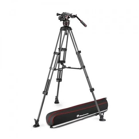 Manfrotto MVK608TWINMC Nitrotech 608 Video Head, Cf Twin Leg Tripod Ms