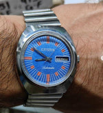 गैलरी व्यूवर में इमेज लोड करें, Vintage Citizen Automatic Stainless Steel Watch 4-062094
