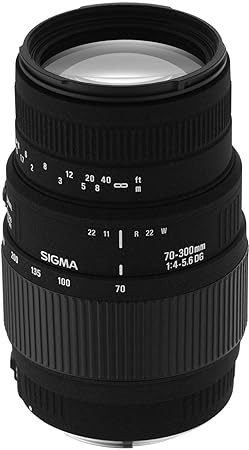 Used Sigma AF 70-300mm F/4-5.6 DG Macro Telephoto Zoom Lens for Sony DSLR Camera