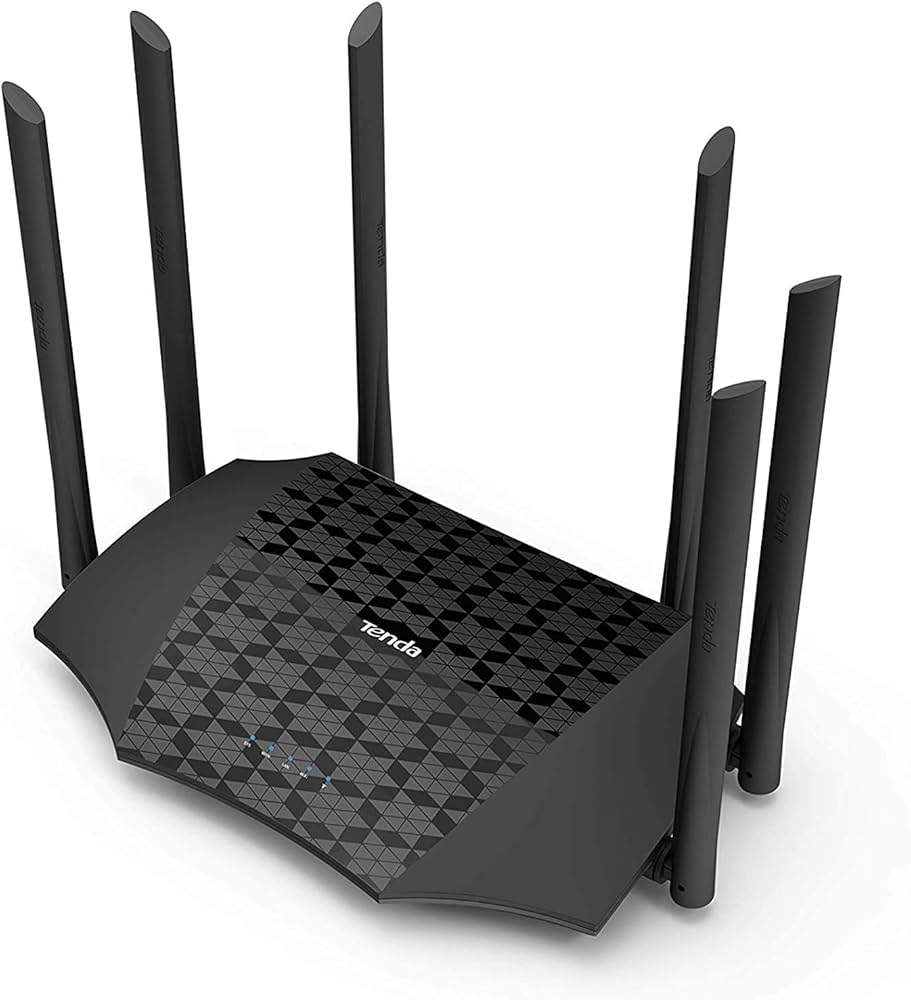 Open Box Unused Tenda AC21 AC2100 6X6dBi Antennas, 4X4 MU-MIMO Technology Wireless Smart Dual-Band Gigabit 2100 Mbps Wireless Router