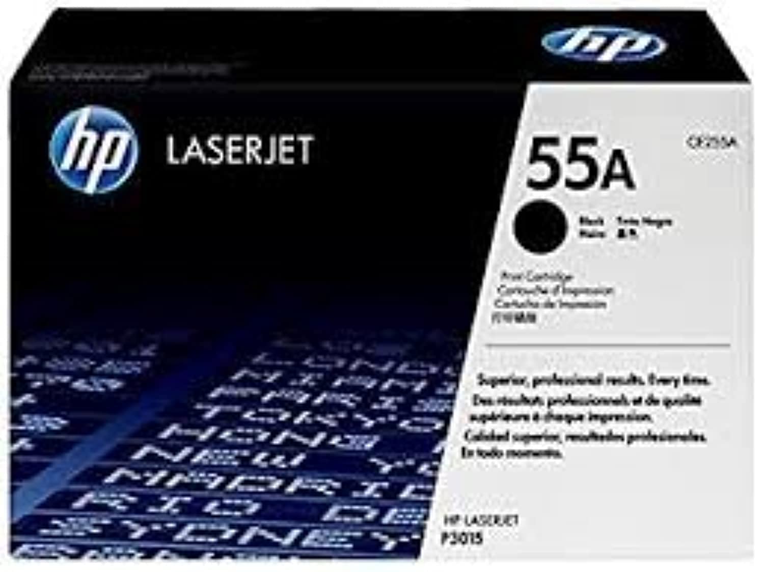 Open Box, Unused HP 55A Original Laserjet Toner Cartridge (CE255A), Black
